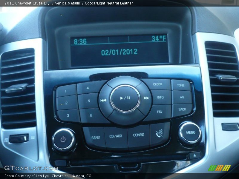 Silver Ice Metallic / Cocoa/Light Neutral Leather 2011 Chevrolet Cruze LT