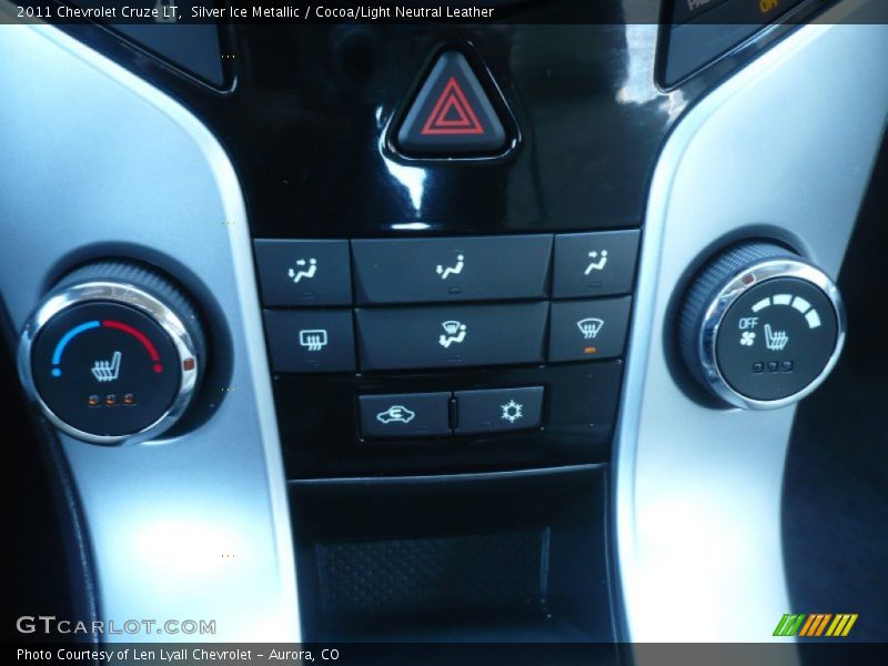 Silver Ice Metallic / Cocoa/Light Neutral Leather 2011 Chevrolet Cruze LT