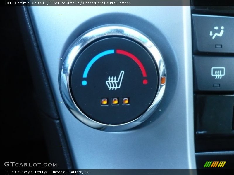 Silver Ice Metallic / Cocoa/Light Neutral Leather 2011 Chevrolet Cruze LT