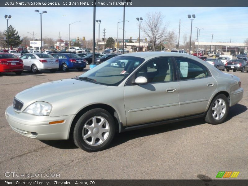 Gold Ash Metallic / Medium Parchment 2003 Mercury Sable GS Sedan