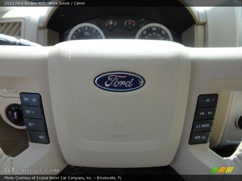 White Suede / Camel 2011 Ford Escape XLT