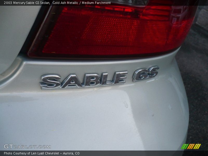 Gold Ash Metallic / Medium Parchment 2003 Mercury Sable GS Sedan