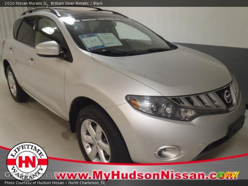 Brilliant Silver Metallic / Black 2010 Nissan Murano SL