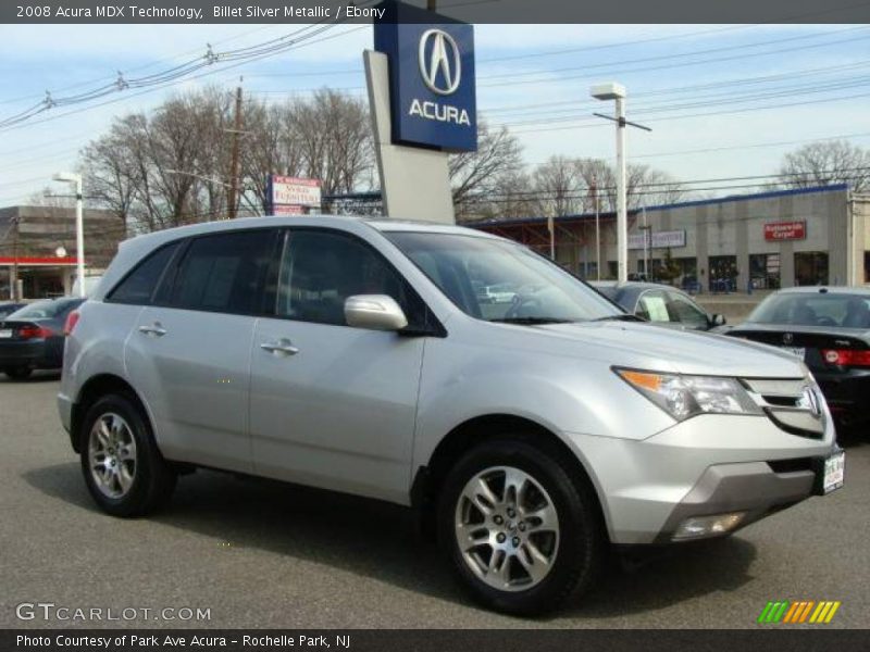Billet Silver Metallic / Ebony 2008 Acura MDX Technology