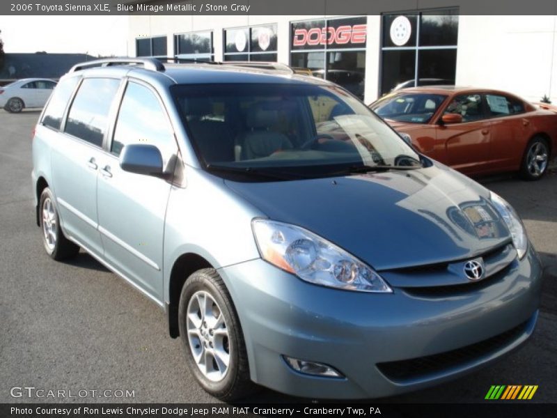 Blue Mirage Metallic / Stone Gray 2006 Toyota Sienna XLE