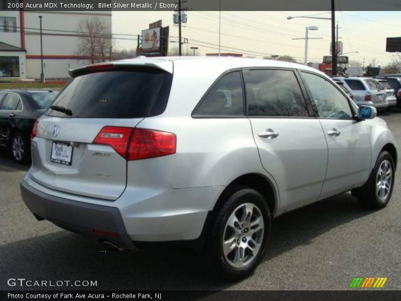 Billet Silver Metallic / Ebony 2008 Acura MDX Technology