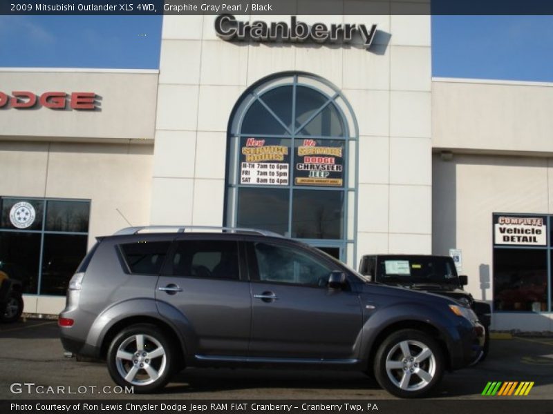 Graphite Gray Pearl / Black 2009 Mitsubishi Outlander XLS 4WD