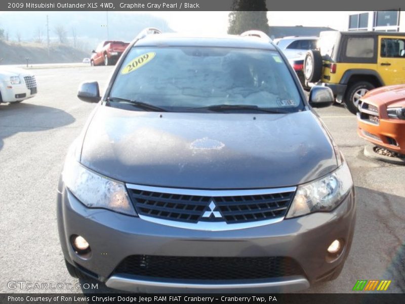Graphite Gray Pearl / Black 2009 Mitsubishi Outlander XLS 4WD