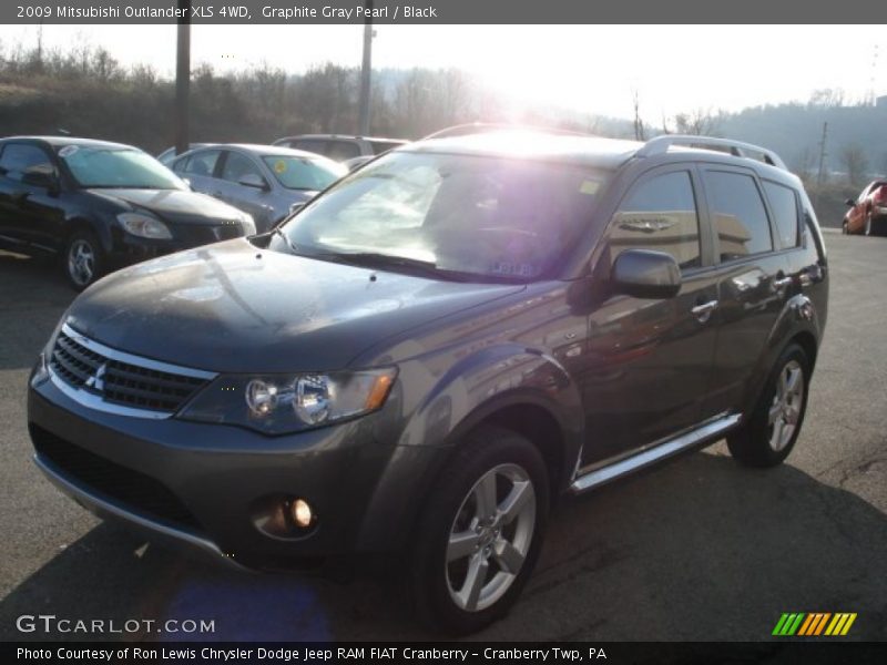 Graphite Gray Pearl / Black 2009 Mitsubishi Outlander XLS 4WD
