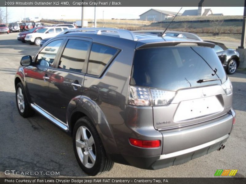 Graphite Gray Pearl / Black 2009 Mitsubishi Outlander XLS 4WD