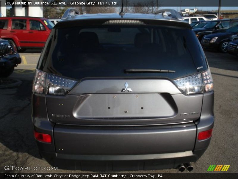 Graphite Gray Pearl / Black 2009 Mitsubishi Outlander XLS 4WD