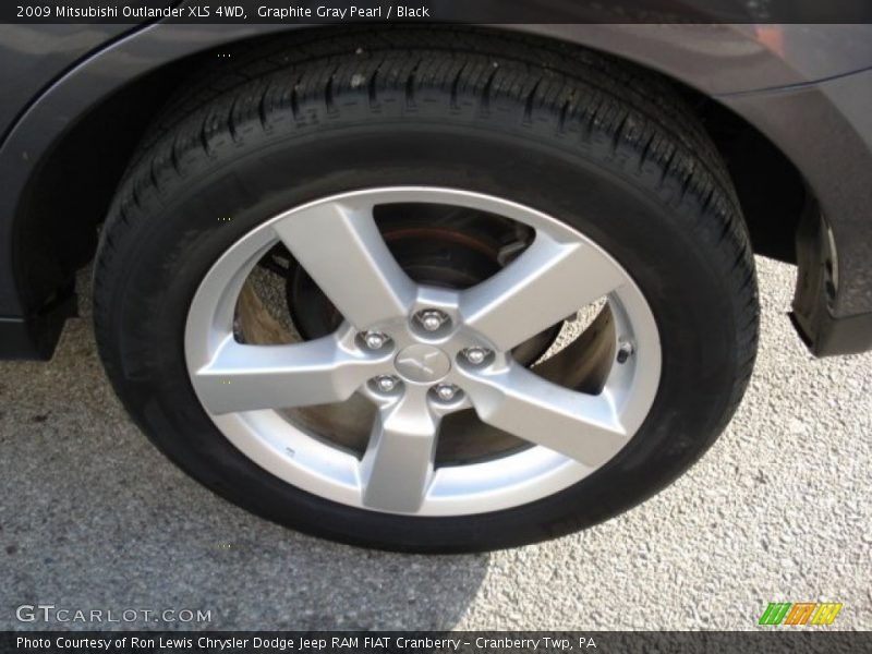 Graphite Gray Pearl / Black 2009 Mitsubishi Outlander XLS 4WD