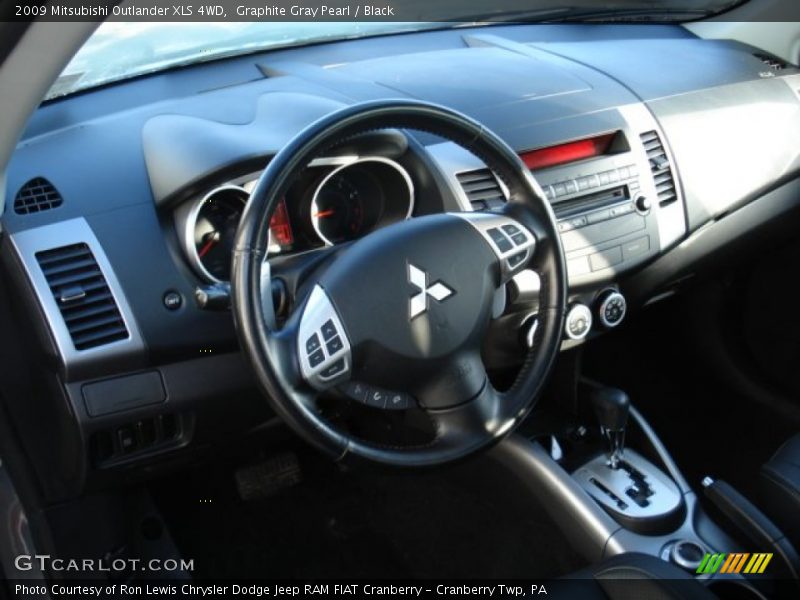 Graphite Gray Pearl / Black 2009 Mitsubishi Outlander XLS 4WD