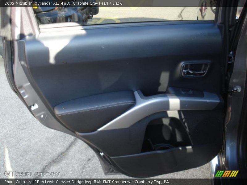 Graphite Gray Pearl / Black 2009 Mitsubishi Outlander XLS 4WD