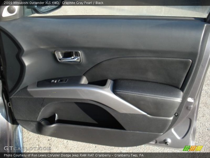Graphite Gray Pearl / Black 2009 Mitsubishi Outlander XLS 4WD