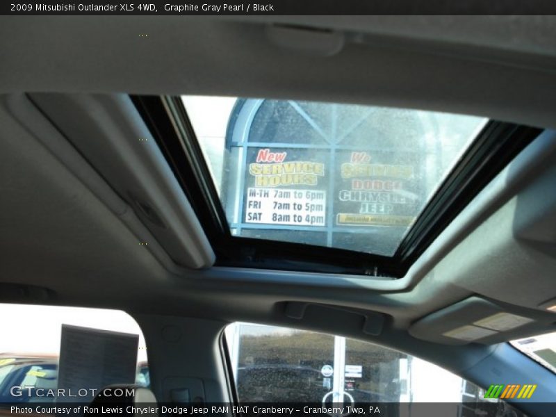 Graphite Gray Pearl / Black 2009 Mitsubishi Outlander XLS 4WD