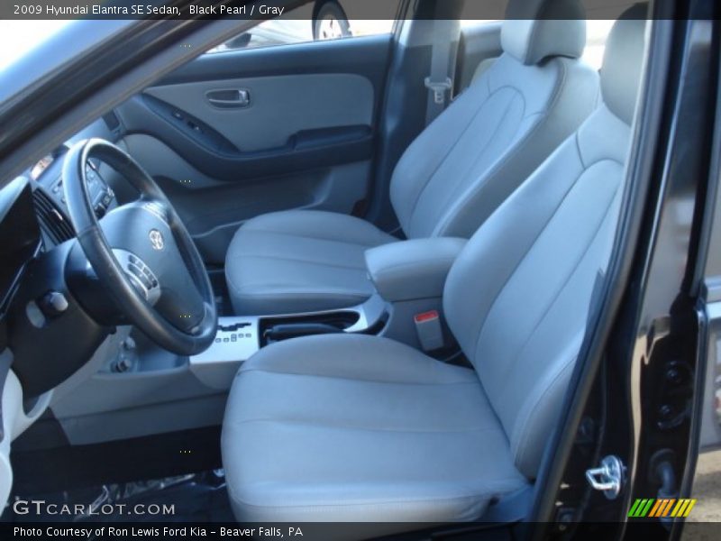 Black Pearl / Gray 2009 Hyundai Elantra SE Sedan