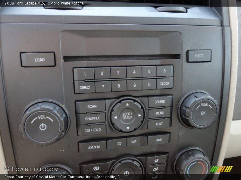 Controls of 2008 Escape XLS