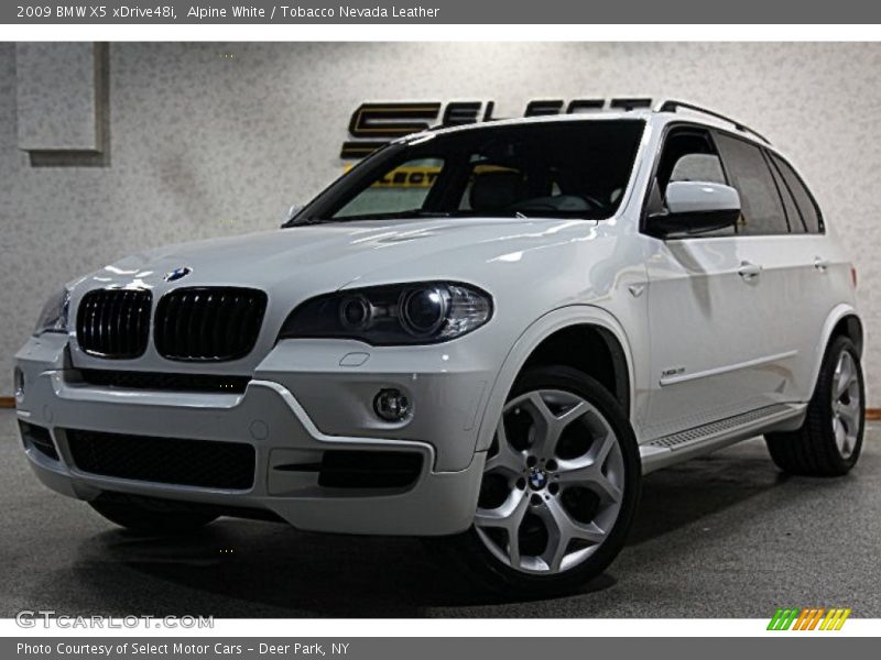 Alpine White / Tobacco Nevada Leather 2009 BMW X5 xDrive48i