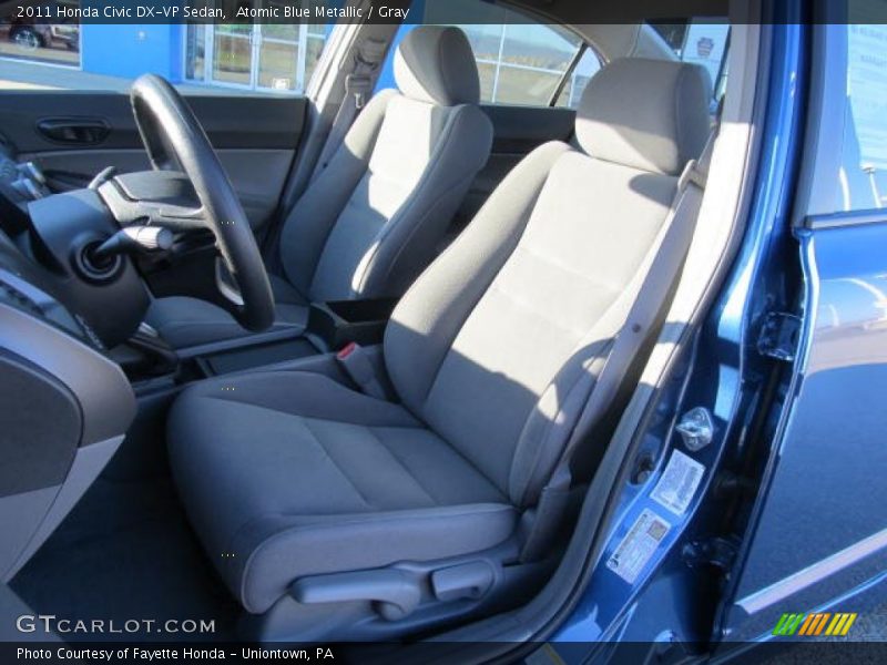 Atomic Blue Metallic / Gray 2011 Honda Civic DX-VP Sedan