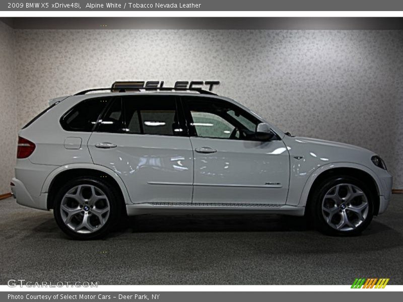 Alpine White / Tobacco Nevada Leather 2009 BMW X5 xDrive48i