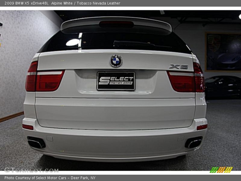 Alpine White / Tobacco Nevada Leather 2009 BMW X5 xDrive48i
