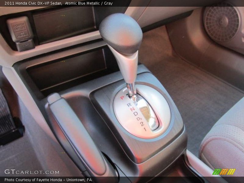 Atomic Blue Metallic / Gray 2011 Honda Civic DX-VP Sedan