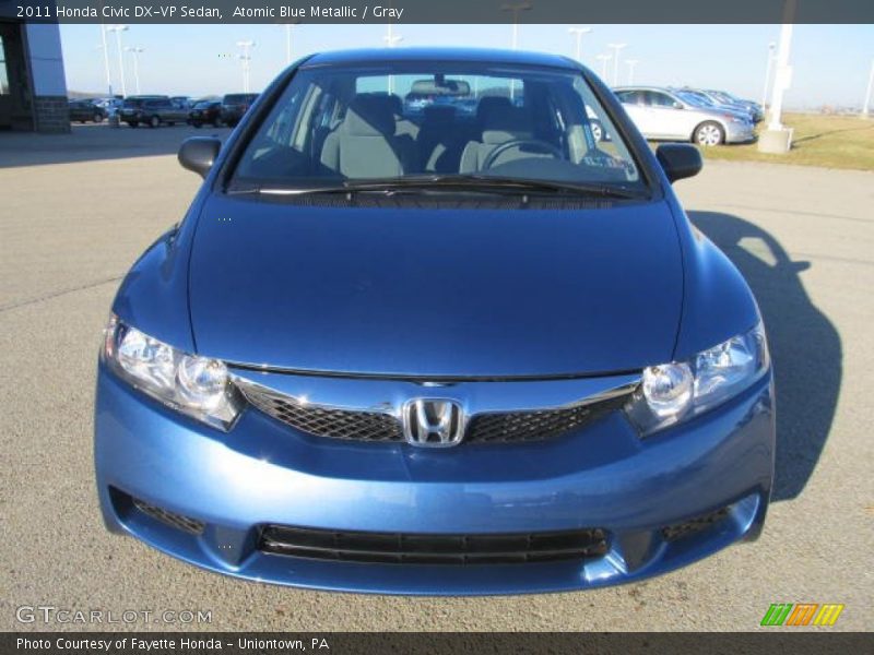 Atomic Blue Metallic / Gray 2011 Honda Civic DX-VP Sedan