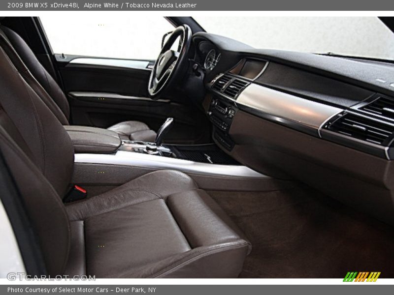 Alpine White / Tobacco Nevada Leather 2009 BMW X5 xDrive48i