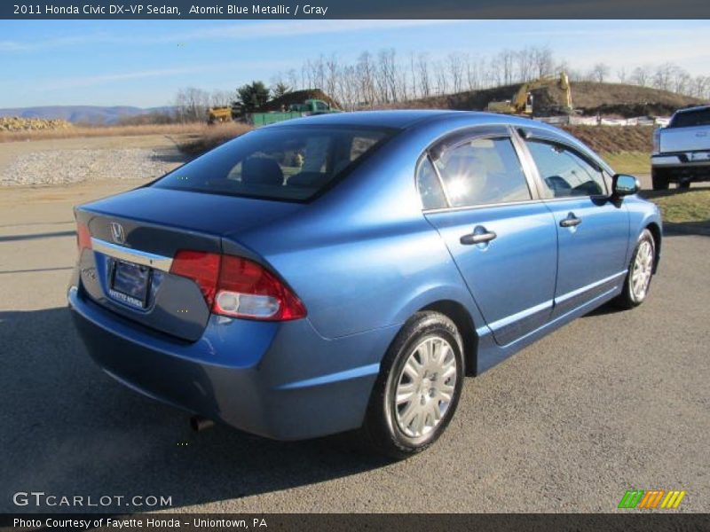 Atomic Blue Metallic / Gray 2011 Honda Civic DX-VP Sedan