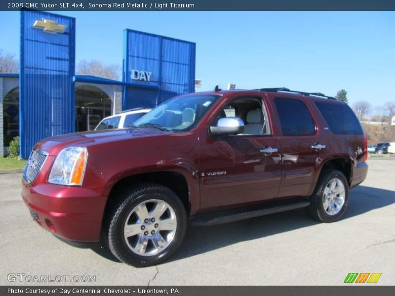 Sonoma Red Metallic / Light Titanium 2008 GMC Yukon SLT 4x4