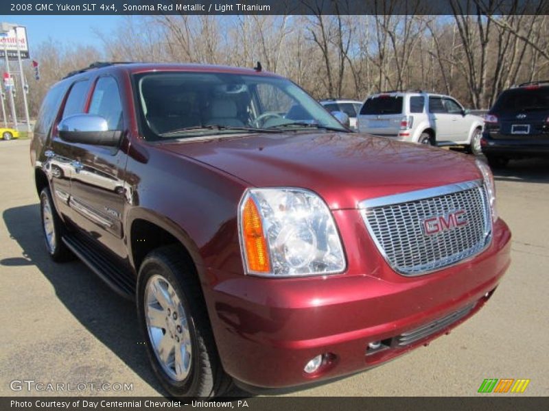Sonoma Red Metallic / Light Titanium 2008 GMC Yukon SLT 4x4