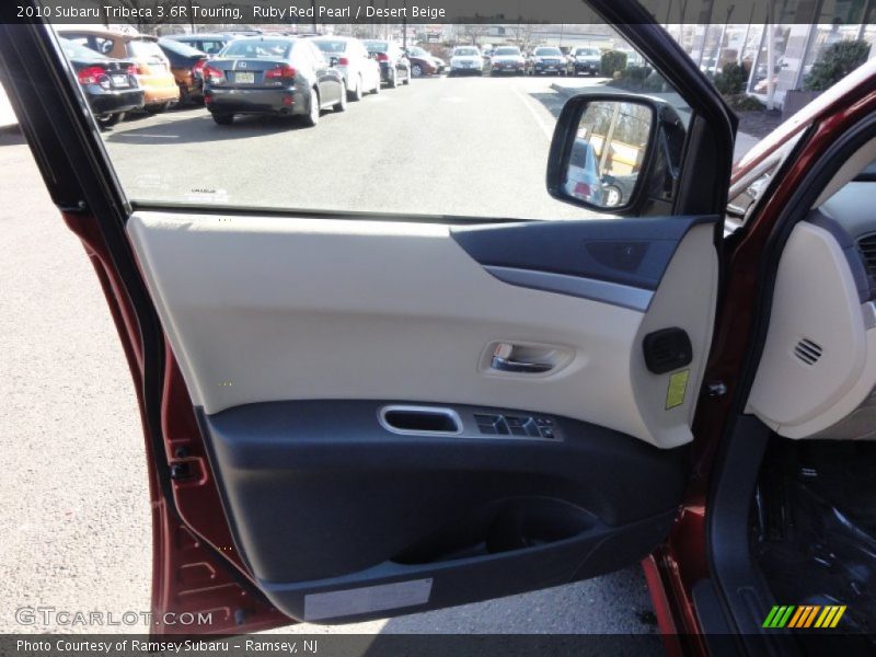 Ruby Red Pearl / Desert Beige 2010 Subaru Tribeca 3.6R Touring