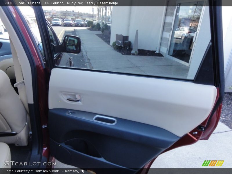 Ruby Red Pearl / Desert Beige 2010 Subaru Tribeca 3.6R Touring
