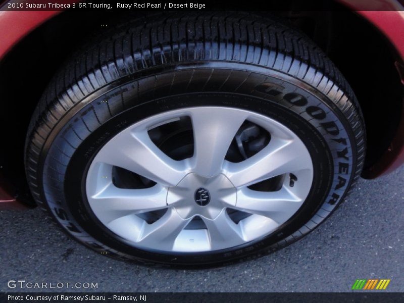 Ruby Red Pearl / Desert Beige 2010 Subaru Tribeca 3.6R Touring