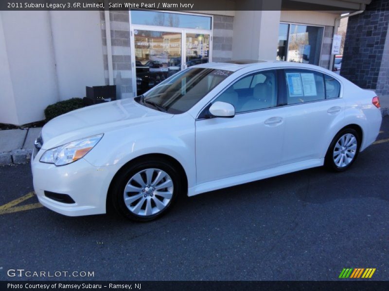 Satin White Pearl / Warm Ivory 2011 Subaru Legacy 3.6R Limited