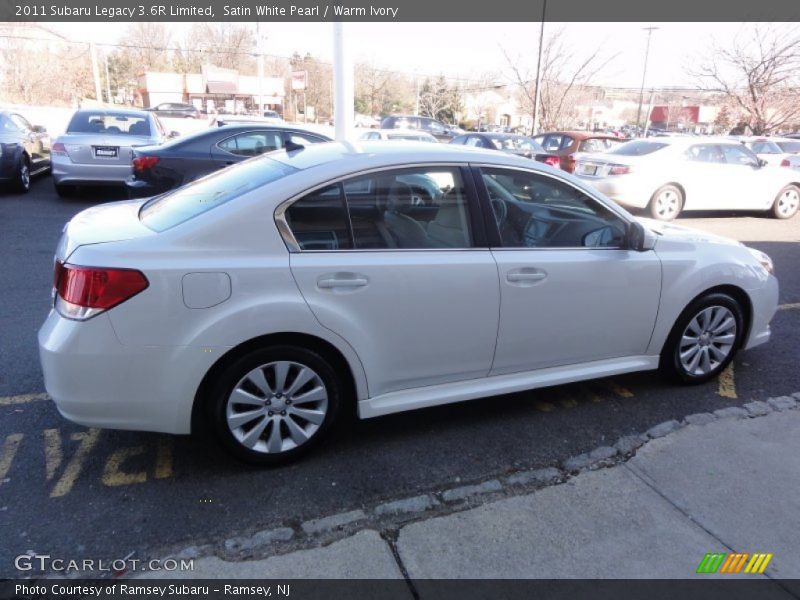 Satin White Pearl / Warm Ivory 2011 Subaru Legacy 3.6R Limited