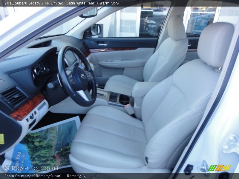 Satin White Pearl / Warm Ivory 2011 Subaru Legacy 3.6R Limited