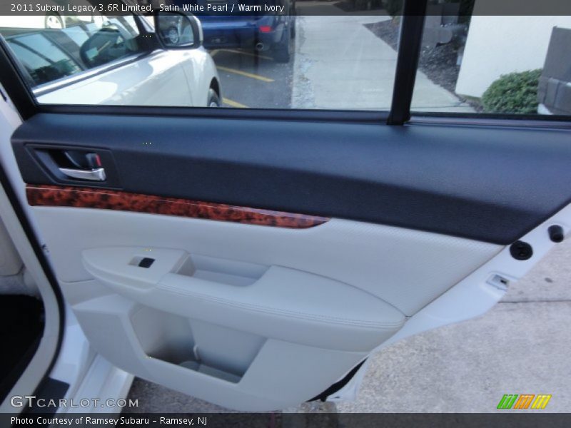 Satin White Pearl / Warm Ivory 2011 Subaru Legacy 3.6R Limited