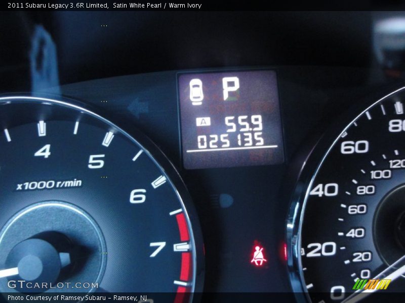 Satin White Pearl / Warm Ivory 2011 Subaru Legacy 3.6R Limited
