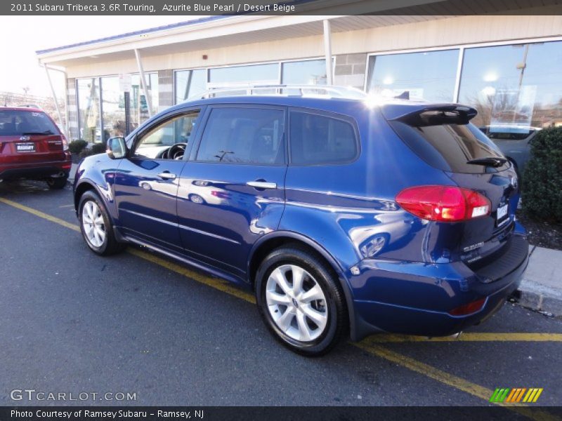 Azurite Blue Pearl / Desert Beige 2011 Subaru Tribeca 3.6R Touring