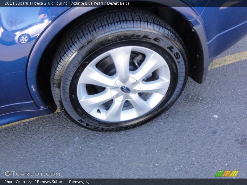 Azurite Blue Pearl / Desert Beige 2011 Subaru Tribeca 3.6R Touring