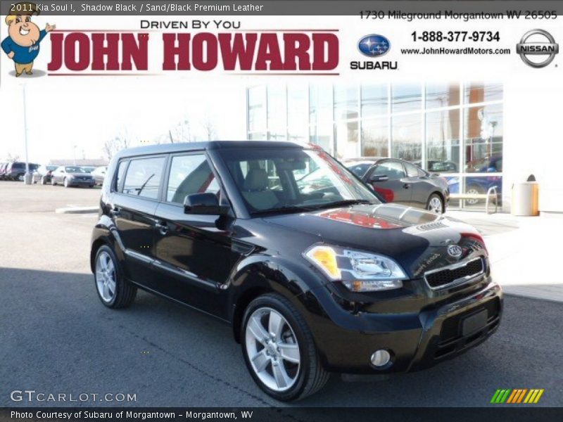 Shadow Black / Sand/Black Premium Leather 2011 Kia Soul !