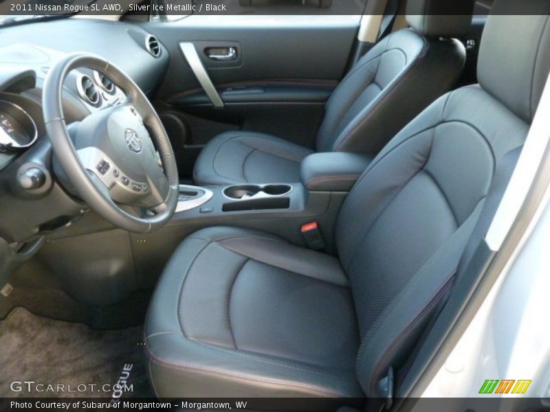 Silver Ice Metallic / Black 2011 Nissan Rogue SL AWD