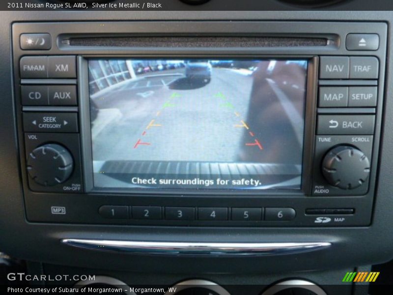 Silver Ice Metallic / Black 2011 Nissan Rogue SL AWD