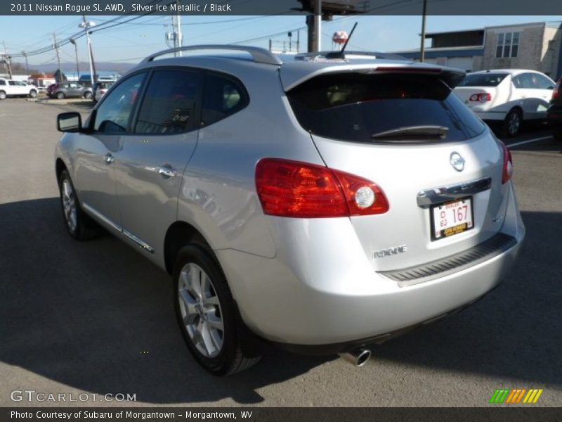 Silver Ice Metallic / Black 2011 Nissan Rogue SL AWD