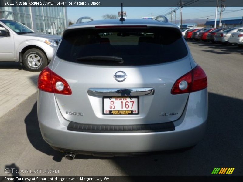 Silver Ice Metallic / Black 2011 Nissan Rogue SL AWD