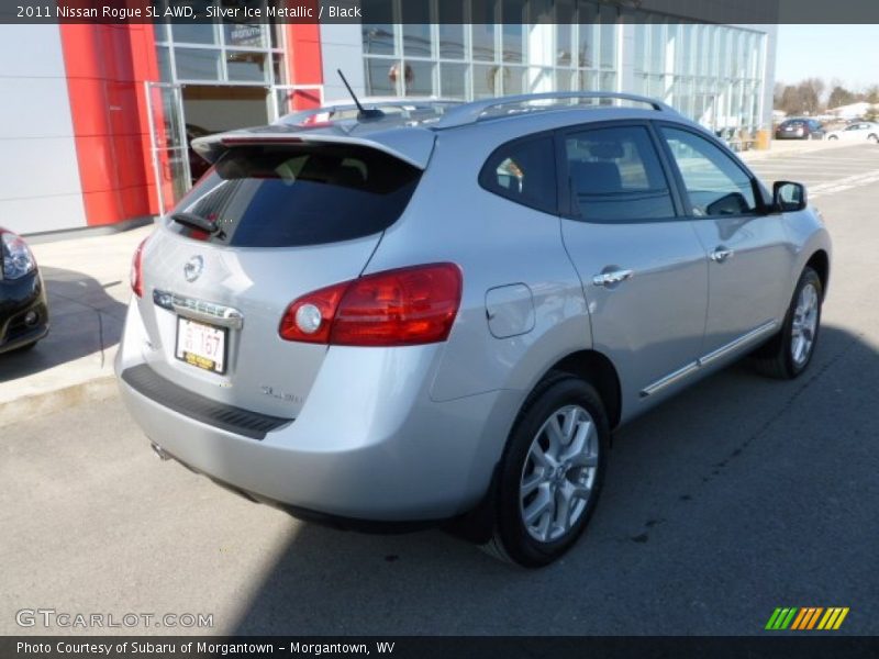 Silver Ice Metallic / Black 2011 Nissan Rogue SL AWD