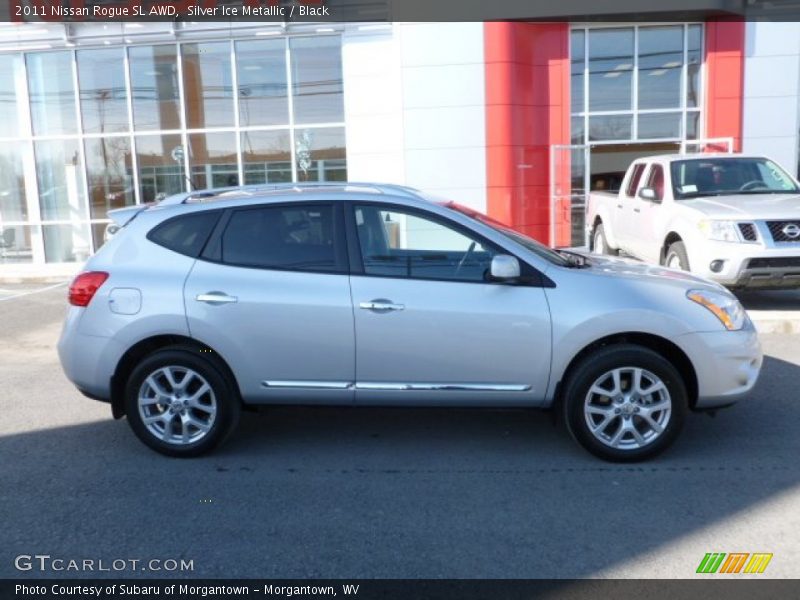 Silver Ice Metallic / Black 2011 Nissan Rogue SL AWD