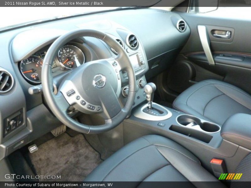 Silver Ice Metallic / Black 2011 Nissan Rogue SL AWD